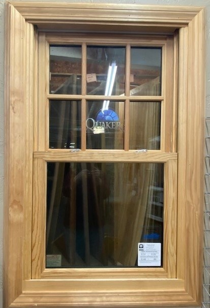 Quaker wooden window.