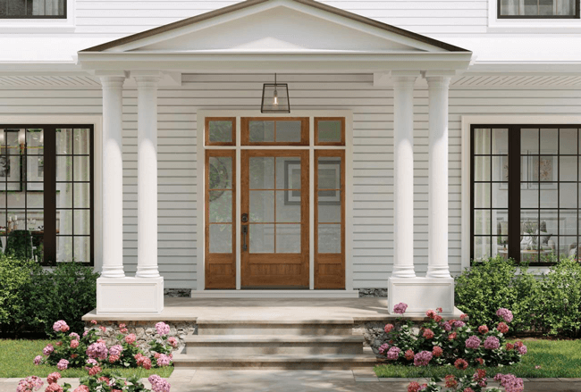 Colonial front door.