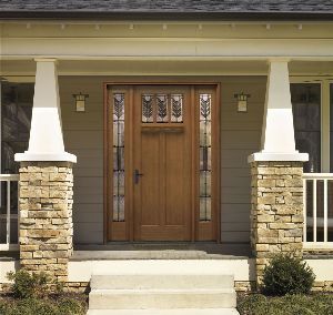 Wood front door.