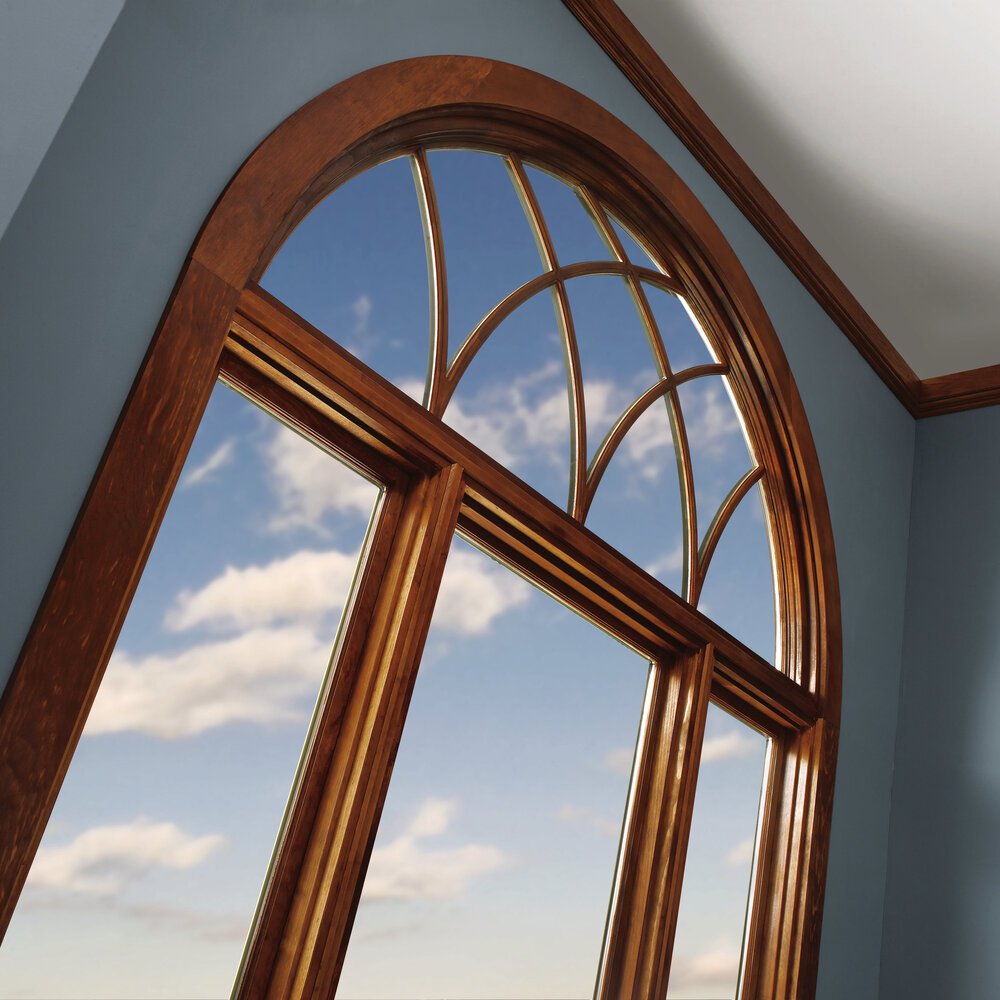 Marvin wood arch window.