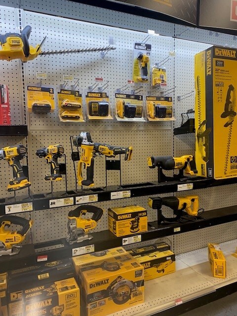 Dewalt power tools.