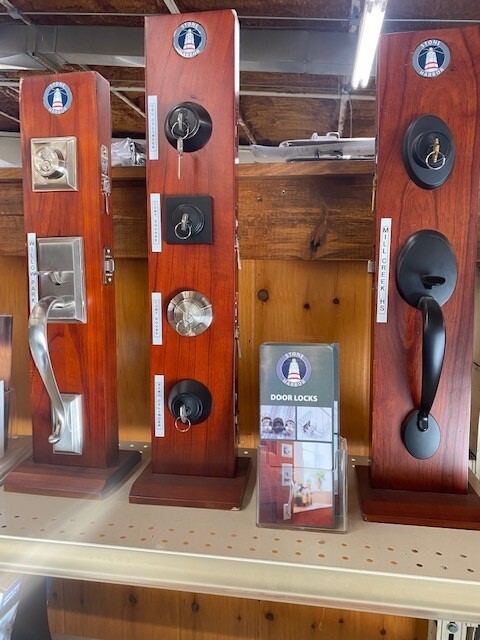Stoneharbor front door handles display.